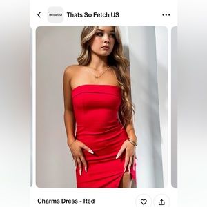 Brand new THATS SO FETCH Charms red dress